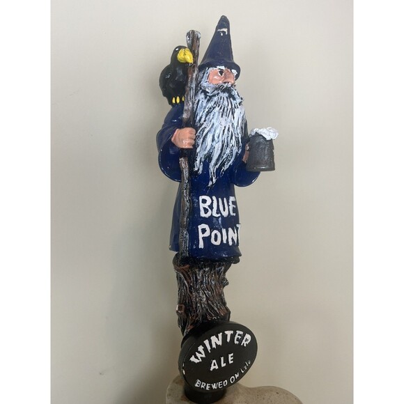 Blue Point Winter Ale Wizard Beer Tap Handle 12” Rare Collectible Beer Tap - Picture 2 of 6